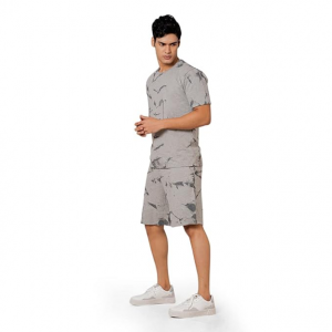 Men's Casual Summer Night dress Soft Cotton Poly Lycra Digital Printed Casual Sleepwear & Launge